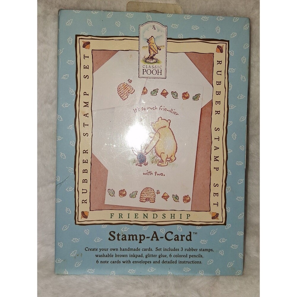 Vintage Disney Stamp A Card Friendship Stamp a card classic pooh